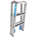 Zarges Aluminium 3 Steps Step Ladder, 0.88 m Open Length 41549