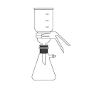  Membrane Filter Holder With Funnel Flask Clamp & Cork Lab image-2