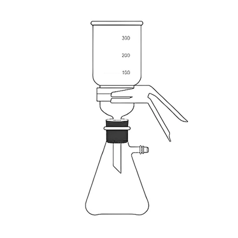  Membrane Filter Holder With Funnel Flask Clamp & Cork Lab image-2