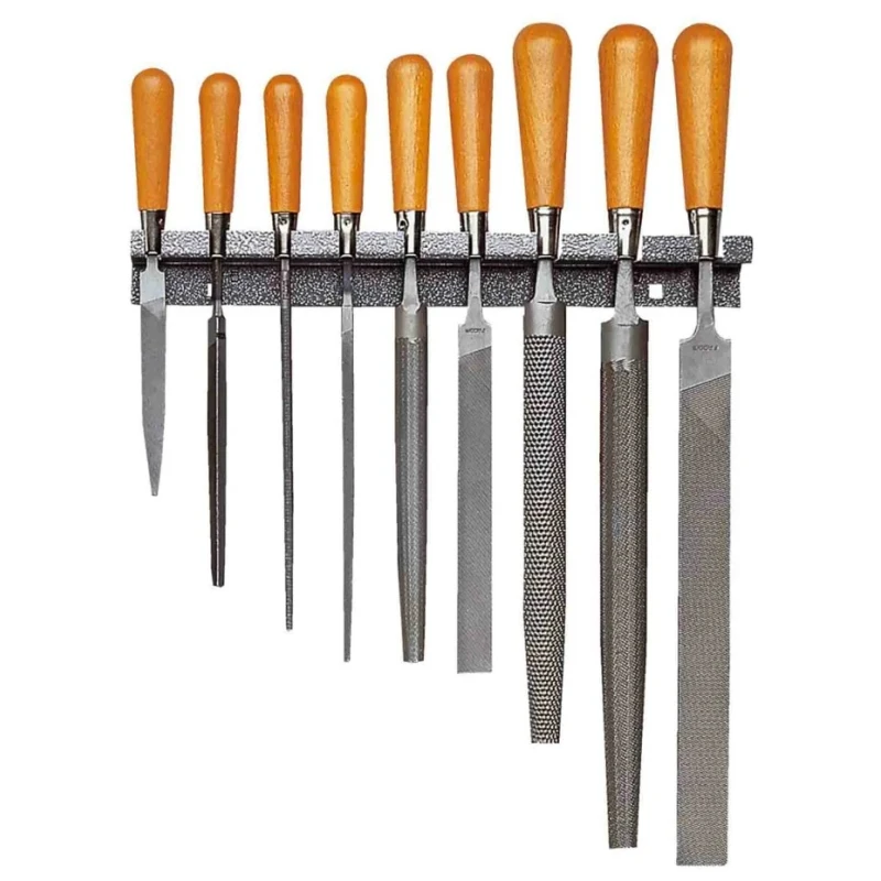 Facom Engineers File Set with Handle Included, 9 Pieces STU