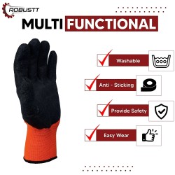 Buy Robustt Orange/Black Nitrile Gloves 500-Pack at Best Price