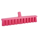 Vikan Push Broom Pink With Polyethylene Terephthalate Bristles Medium Hardness Width 50mm Depth 400mm Model 31731