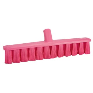 Vikan Push Broom Pink With Polyethylene Terephthalate Bristles Medium Hardness Width 50mm Depth 400mm Model 31731