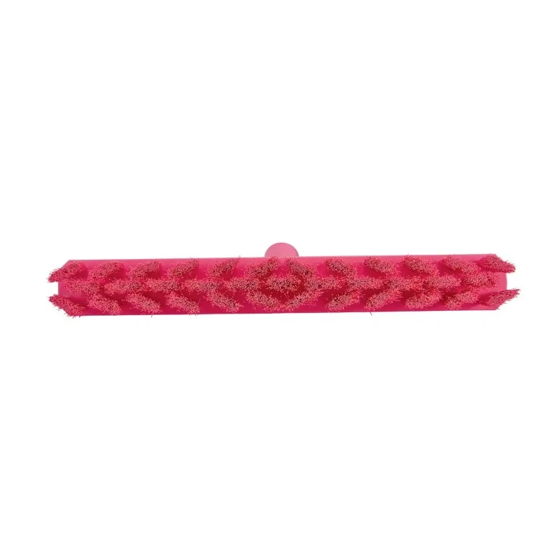 Vikan Push Broom Pink With Polyethylene Terephthalate Bristles Medium Hardness Width 50mm Depth 400mm Model 31731