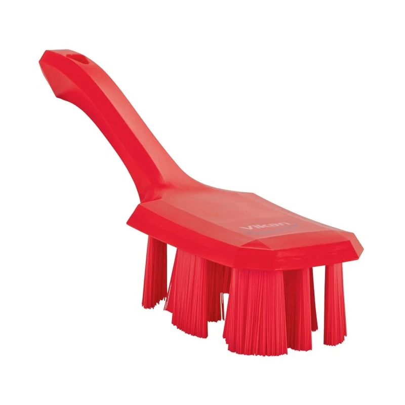 Vikan Red Scrubbing Brush 37 mm Bristle Length, Overall Length 260 mm, Width 70 mm, Height 10 mm 41794