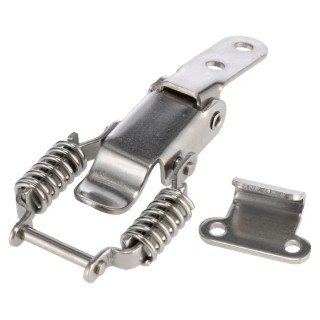 RS PRO Stainless Steel Spring Loaded Toggle Latch 58mm Length 36mm Width 11mm Depth 192-9634