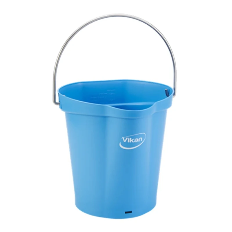 Vikan 6L Plastic Blue Round Bucket with Handle 56883