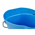Vikan 6L Plastic Blue Round Bucket with Handle 56883