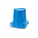 Vikan Durable 20L Plastic Blue Round Bucket with Handle 56923