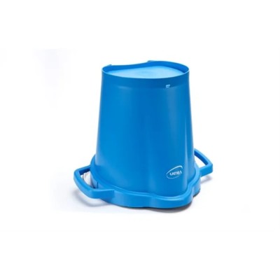 Vikan Durable 20L Plastic Blue Round Bucket with Handle 56923