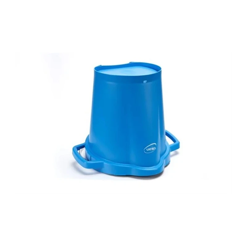 Vikan Durable 20L Plastic Blue Round Bucket with Handle 56923