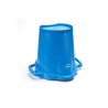 Vikan Durable 20L Plastic Blue Round Bucket with Handle 56923