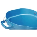Vikan Durable 20L Plastic Blue Round Bucket with Handle 56923