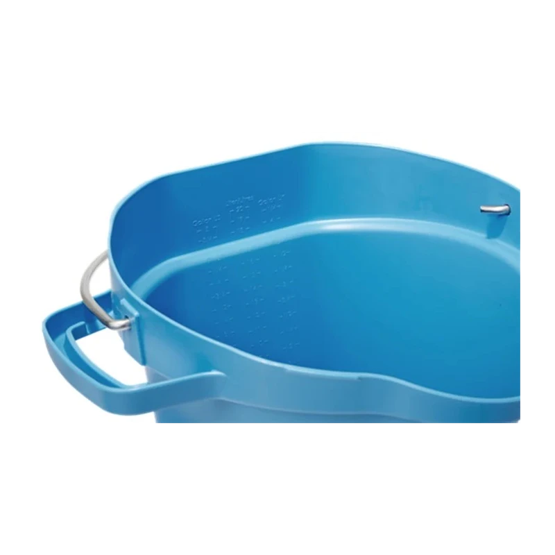 Vikan Durable 20L Plastic Blue Round Bucket with Handle 56923