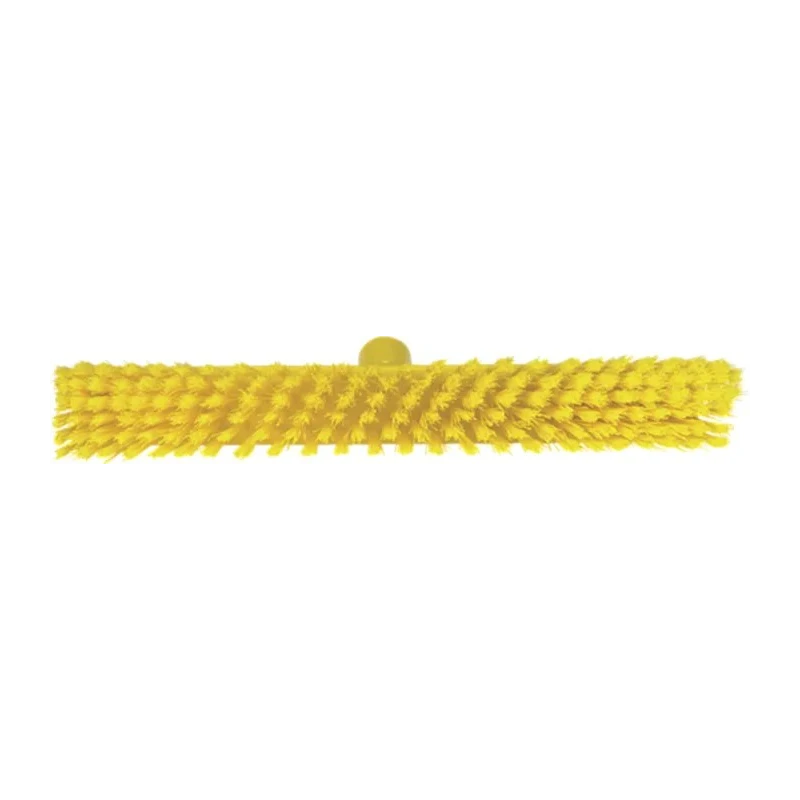 Vikan Push Broom Yellow for Dry Areas, Wet Areas, Hard Bristles, 410mm Width 31746