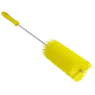 Vikan Polypropylene Yellow Bottle Brush 27 mm Bristle Length x 510 mm Overall Length x 60 mm Brush Diameter 53706
