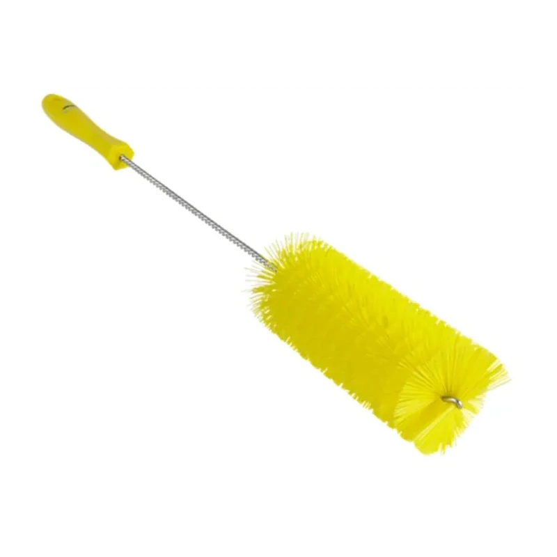 Vikan Polypropylene Yellow Bottle Brush 27 mm Bristle Length x 510 mm Overall Length x 60 mm Brush Diameter 53706