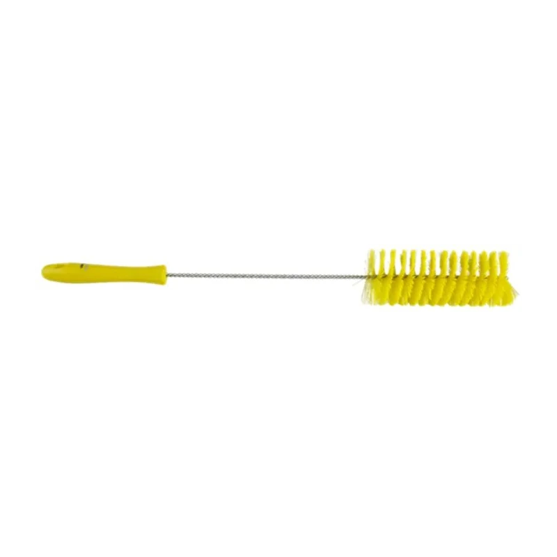 Vikan Polypropylene Yellow Bottle Brush 27 mm Bristle Length x 510 mm Overall Length x 60 mm Brush Diameter 53706