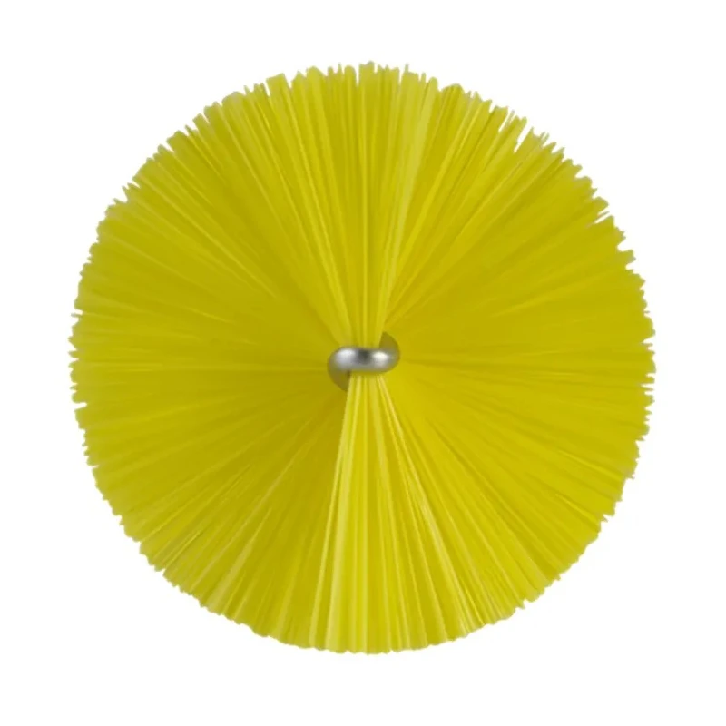 Vikan Polypropylene Yellow Bottle Brush 27 mm Bristle Length x 510 mm Overall Length x 60 mm Brush Diameter 53706