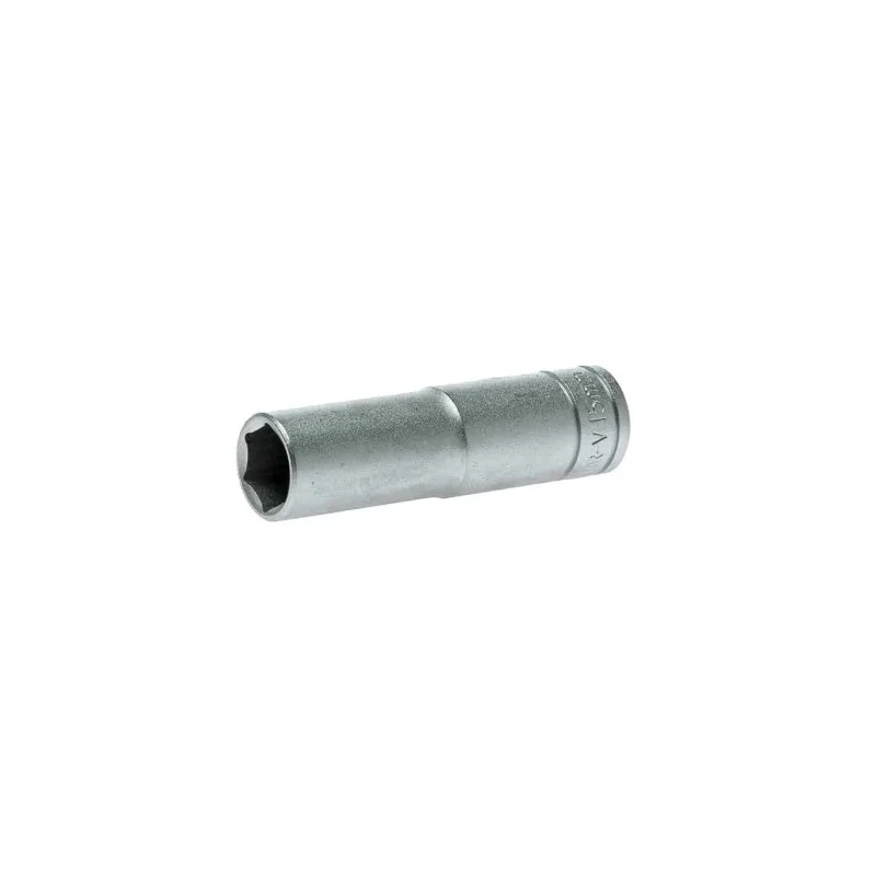 Teng Tools Chrome Vanadium 1/2 in Drive 15 mm 6 Point Socket, 79mm Overall Length M1206156-C