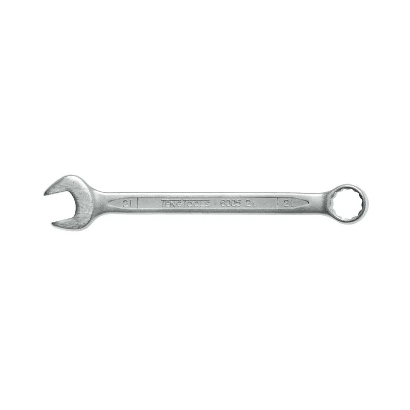 Teng Tools Metric Combination Spanner, Satin Finish, 250mm Overall Length, 21 mm Size 600521
