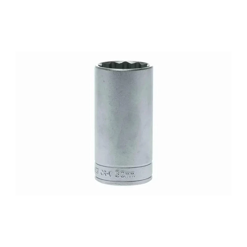 Teng Tools 1/2 in Drive 30 mm 12 Point Chrome Vanadium Socket, 79mm Overall Length M120630-C