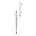 Reflux Assembly 500ml Round Bottom Flask & Two Neck Adapter Lab image-1