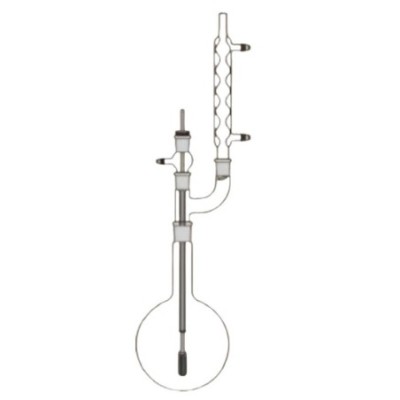 Reflux Assembly 500ml Round Bottom Flask & Two Neck Adapter Lab image-1