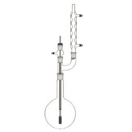 Reflux Assembly 500ml Round Bottom Flask & Two Neck Adapter Lab image-1