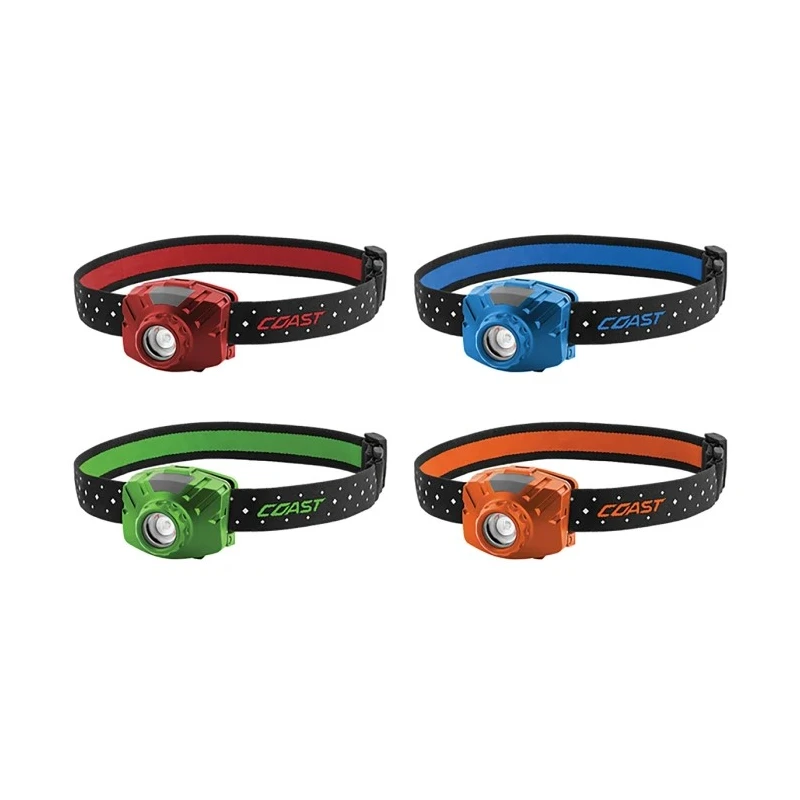 Coast LED Head Torch with Lithium-ion Rechargeable Battery 450 lm Luminous Flux 33 m Beam Distance FL60R