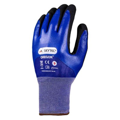 Skytec Black Blue Work Gloves Size 10 Abrasion Cut Puncture Tear Resistant SKG00002D