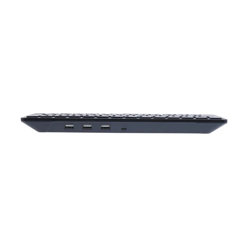 Raspberry Pi Grey, Black AZERTY (France) Raspberry Pi Keyboard with Built-in USB Hub Rpi-KYB (FR)_Black