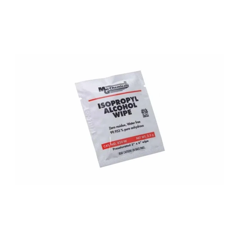 MG Chemicals Wet Anti-Static Wipes 127 x 152 mm Box of 500 Single Use 824-WX500
