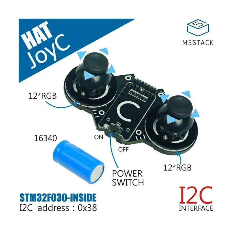 M5Stack Development Kit Accessory Rocker Module for use with M5StickC U079