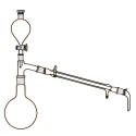 Distillation Apparatus 500ml Round Flask Liebig Condenser Lab image-1
