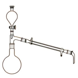 Distillation Apparatus 500ml Round Flask Liebig Condenser Lab image-1