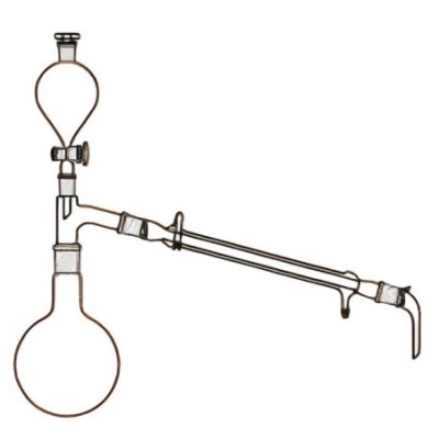 Distillation Apparatus 500ml Round Flask Liebig Condenser Lab image-1