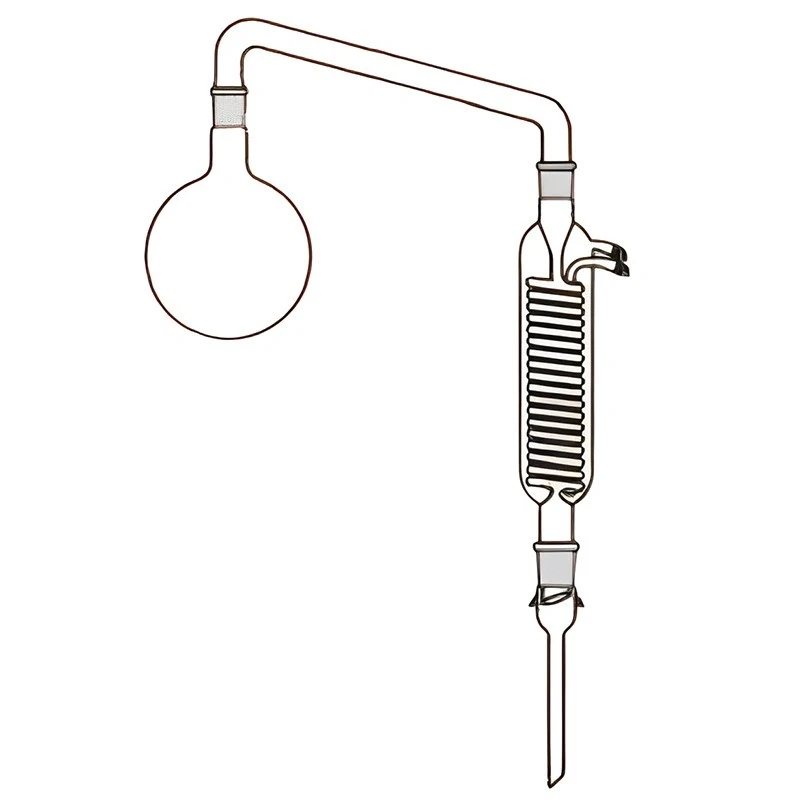 Distillation Apparatus 1000ml Round Bottom Flask & Condenser Lab image-1