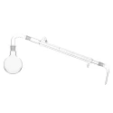  Distillation Apparatus Round Bottom Flask Liebig Condenser Lab image-2