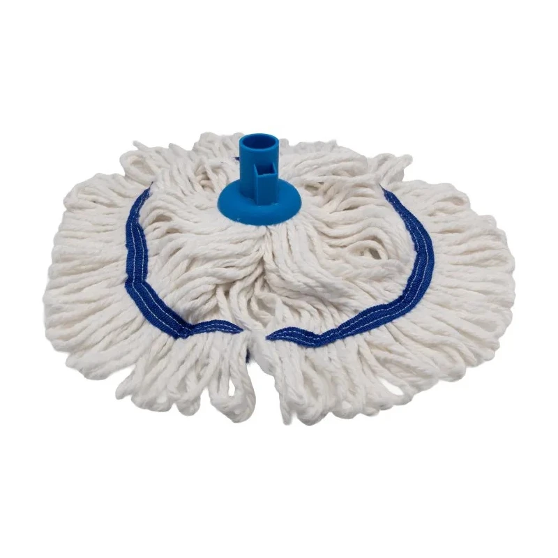 RS PRO Yarn Blue Mop Head Screw Fitting Yarn Mop Head 182g Dry Weight Socket Colour Blue 201-9580