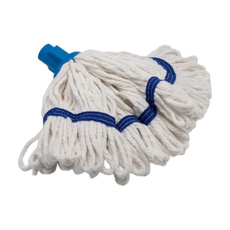 RS PRO Yarn Blue Mop Head Screw Fitting Yarn Mop Head 182g Dry Weight Socket Colour Blue 201-9580