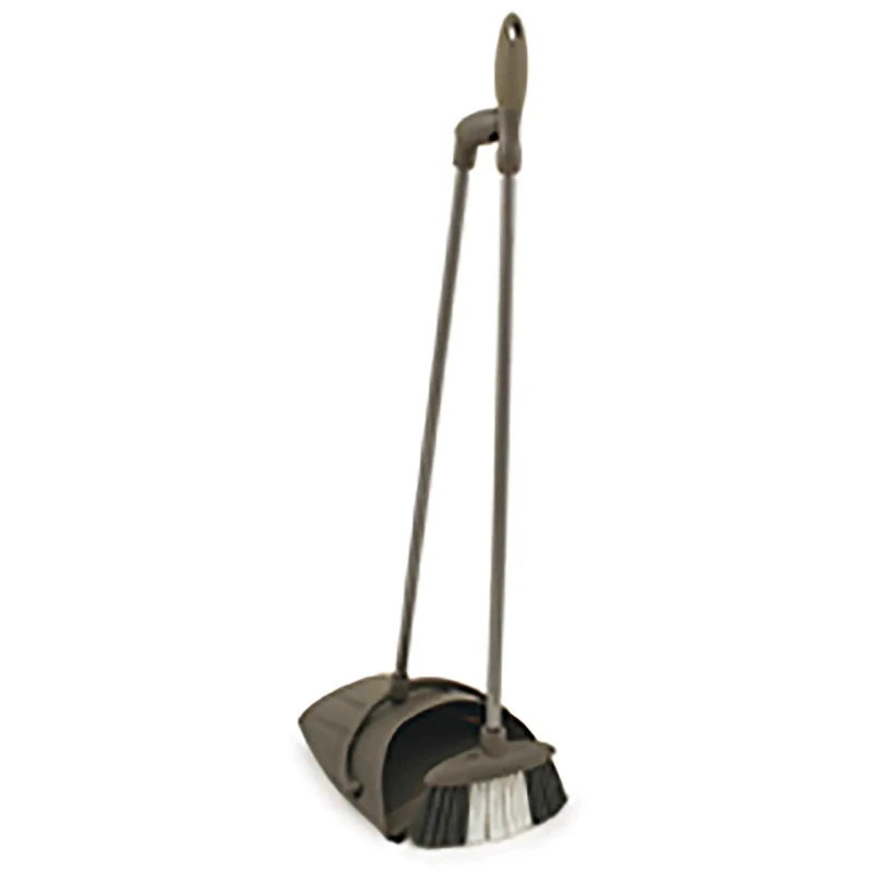 RS PRO Long-Handled Silver Dustpan and Brush Set for Floors 1.06m Height 270mm Width 201-9582