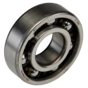 SKF Single Row Deep Groove Ball Bearing 20 mm ID, 47 mm OD, 14 mm Width, Non-Metallic Cage, Open Type 6204 ETN9/C3H