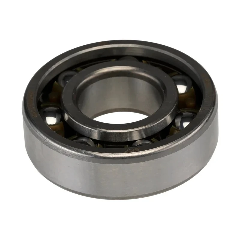 SKF Single Row Deep Groove Ball Bearing 20 mm ID, 47 mm OD, 14 mm Width, Non-Metallic Cage, Open Type 6204 ETN9/C3H