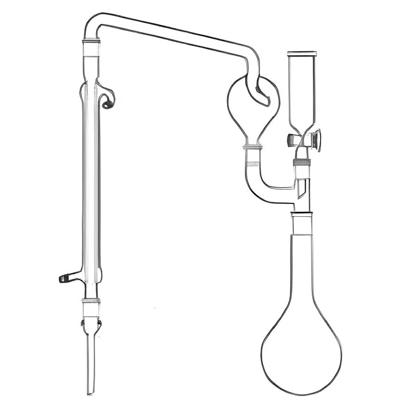Kjeldahl Dist Assembly 500ml Kjeldahl Flask Two Neck Adapter Lab image-1