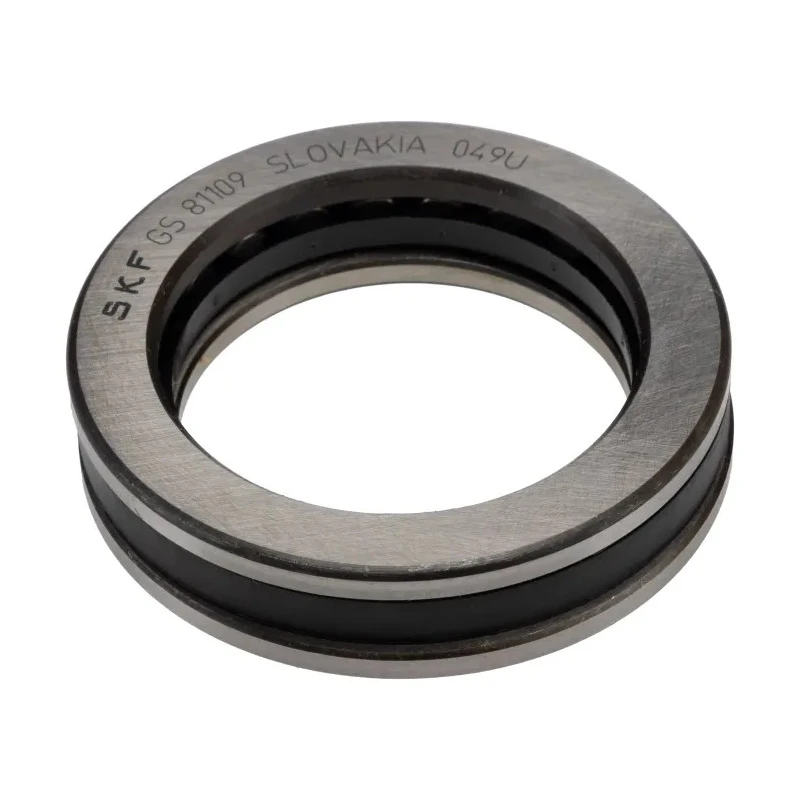 SKF Single-Row Steel Roller Bearing Cylindrical Bore 45 mm ID, 65 mm OD, 14 mm Width, Non-Metallic Cage, Closed End 81109 TN
