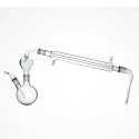 Steam Distillation Assembly 500ml Round Flask & Condenser Lab image-1