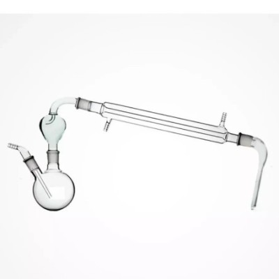 Steam Distillation Assembly 500ml Round Flask & Condenser Lab image-1