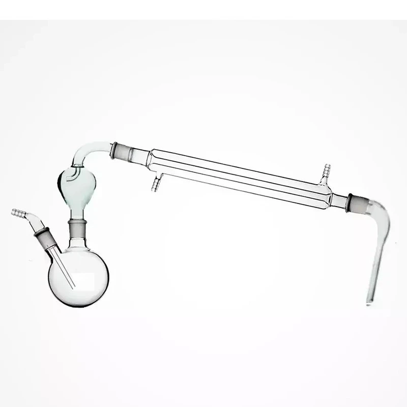 Steam Distillation Assembly 500ml Round Flask & Condenser Lab image-1