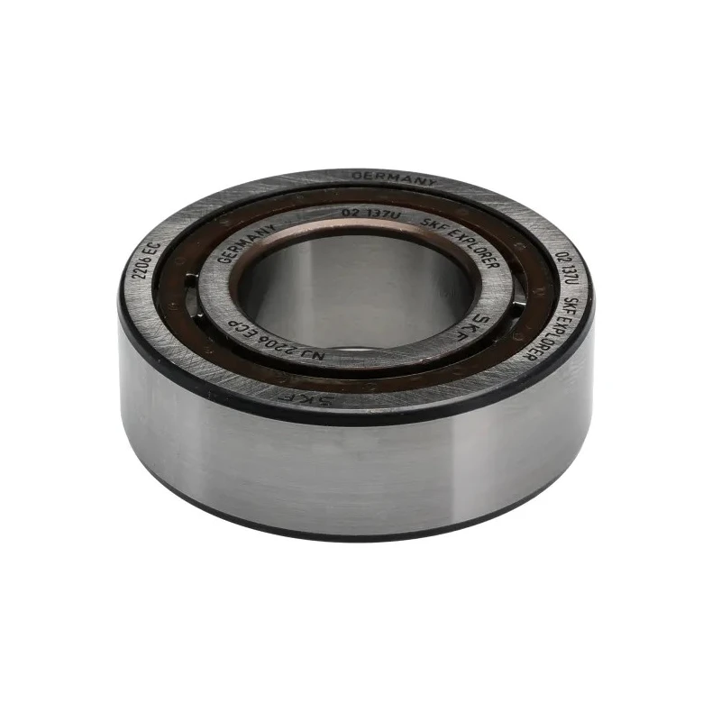 SKF Cylindrical Roller Bearing 30 mm Inside Diameter 62 mm Outside Diameter 20 mm Race Width Open End NJ 2206 ECP